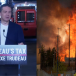 Pierre Poilievre protests the carbon tax while Alberta burns as a result of climate change